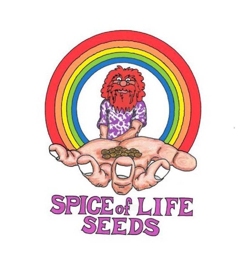 Spice of Life Seeds Logo – exklusive Hanfsamen aus den USA, Jubiläumsmixe von Breeder Steve, Editionen Sweet Pink Grapefruit und Shishkaberry, Versand legal innerhalb Europas aus Deutschland