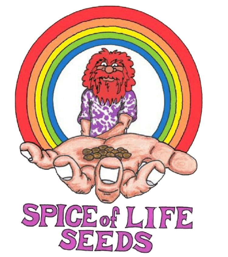 Spice of Life Seeds Logo – exklusive Hanfsamen aus den USA, Jubiläumsmixe von Breeder Steve, Editionen Sweet Pink Grapefruit und Shishkaberry, Versand legal innerhalb Europas